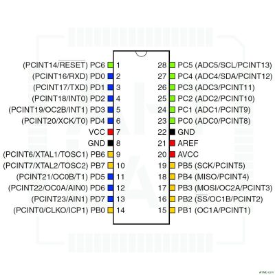 Atmega 328 схема